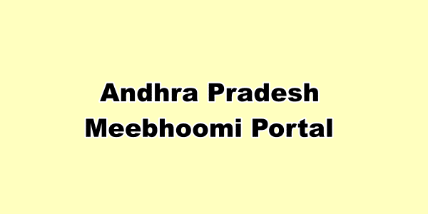 ✔️ Andhra Pradesh Meebhoomi Portal : APCOS Online Land Record | ROR-1B Check