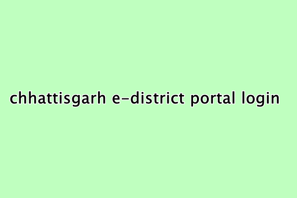 छत्तीसगढ़ e-district पोर्टल  में ऑनलाइन रेगिस्टरक़्शन कैसे करें