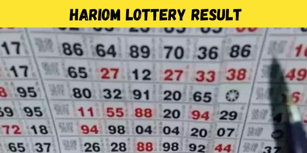 Hariom Lottery Result