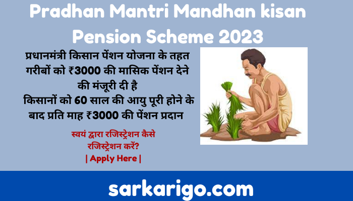 Pradhan Mantri Mandhan kisan Pension Scheme 2023