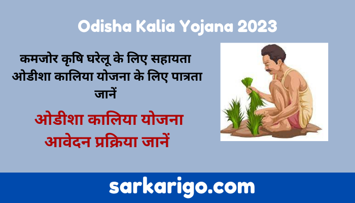 Odisha Kalia Yojana 2023